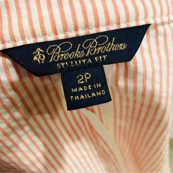 Brooks Brothers Stellita Fit Coral Striped Women’s Blazer Jacket NWOT - Picture 10 of 14